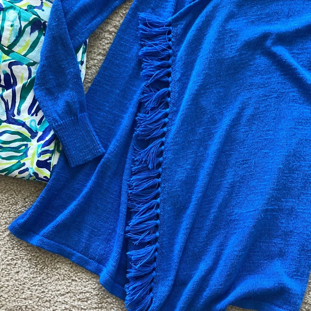 Lilly Pulitzer Lucita Cardigan Lapis Blue - Picture 5 of 6